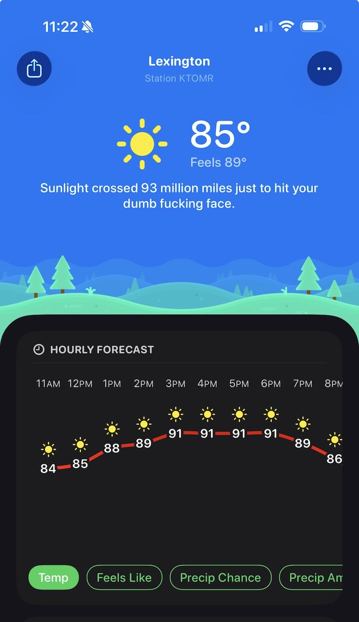 Carrot Weather screenshot